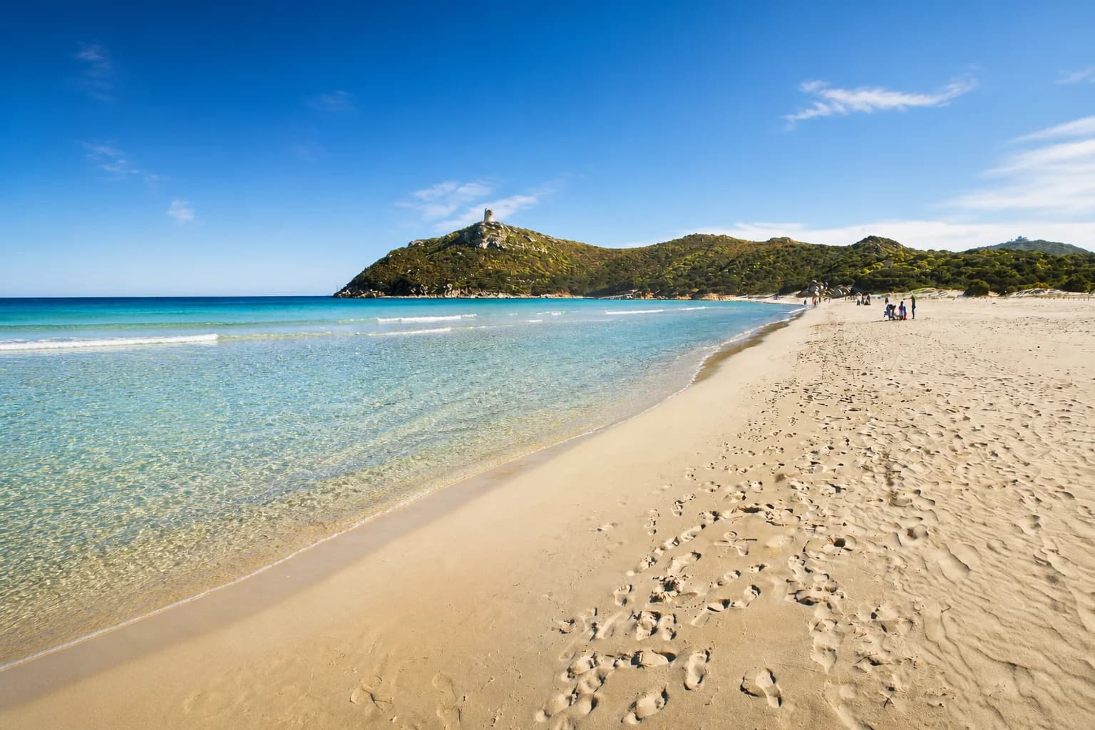 Porto Giunco beach and clear sea near Villasimius