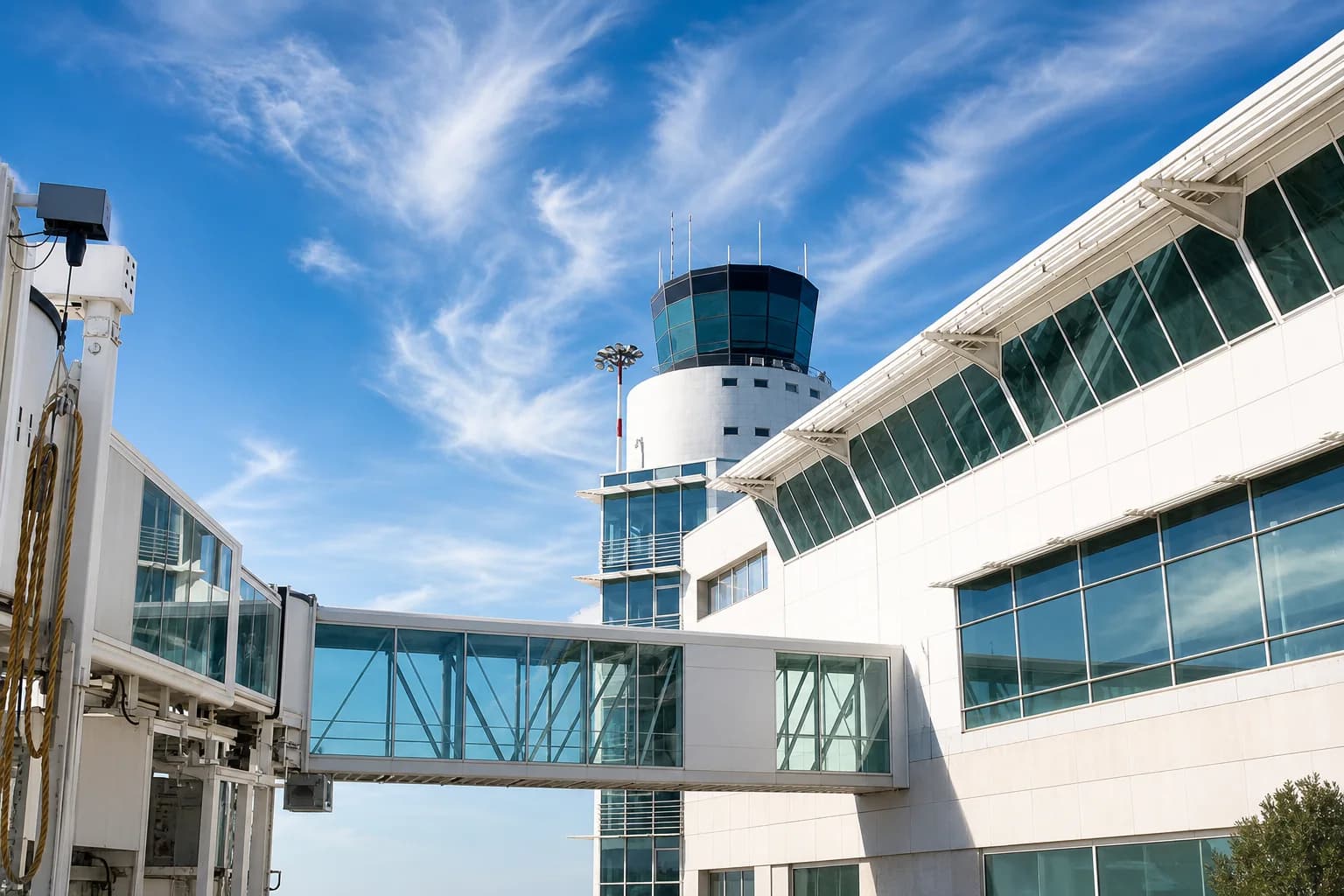 Aircraft apron at Olbia Costa Smeralda Airport